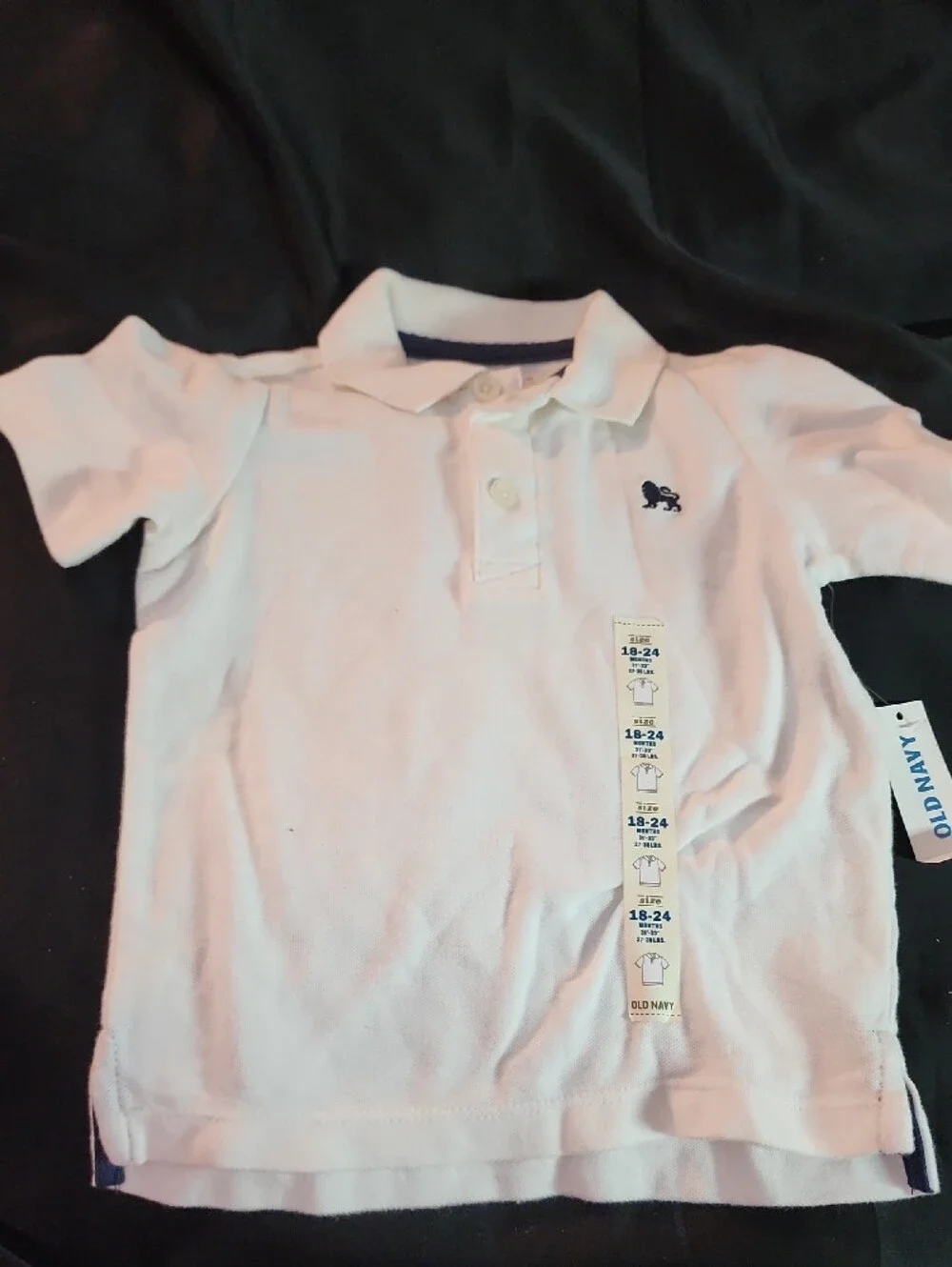 Old Navy White Kids Polo with Purple-Striped Polo & Yellow Graphic Tee Bundle